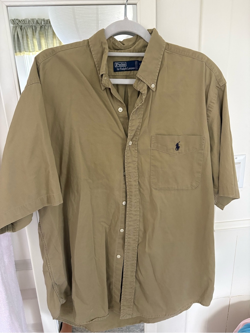 Polo by Ralph Lauren Short-Sleeve Button-Down Shirt - Tan